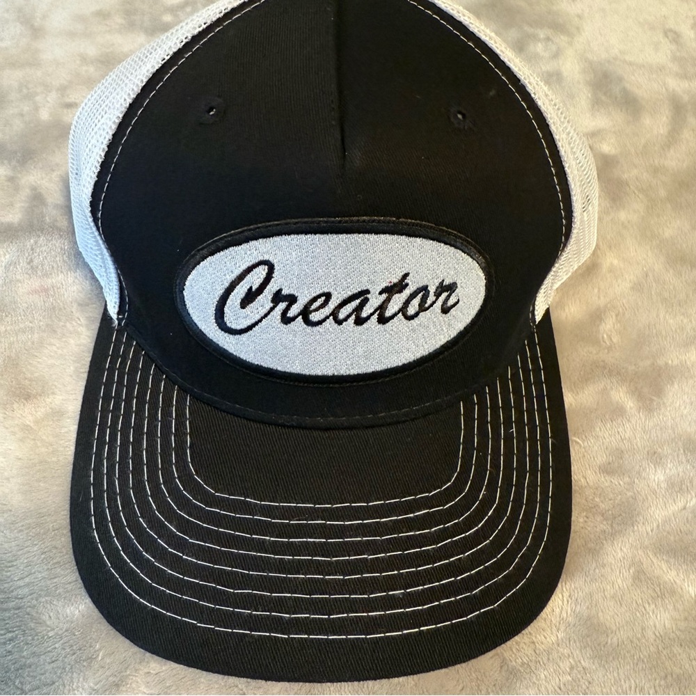 TikTok “Creator” Trucker Hat Trendy‎ Stylish Design Viral Videos Black & White